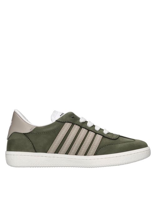 Sneakers in pelle DSQUARED2 | 80212 NABUK/GINEVRAGVERDE-BEIGE